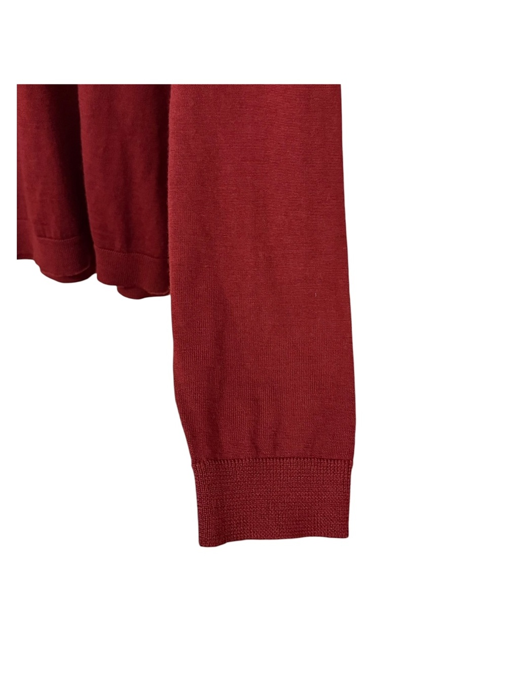 Vintage Gap Y2K Merino Wool Knit Pullover Sweater Mens XXL Burgundy Red V-Neck - Picture 9 of 12
